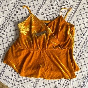 JCrew Velvet Faux Wrap Top XXL